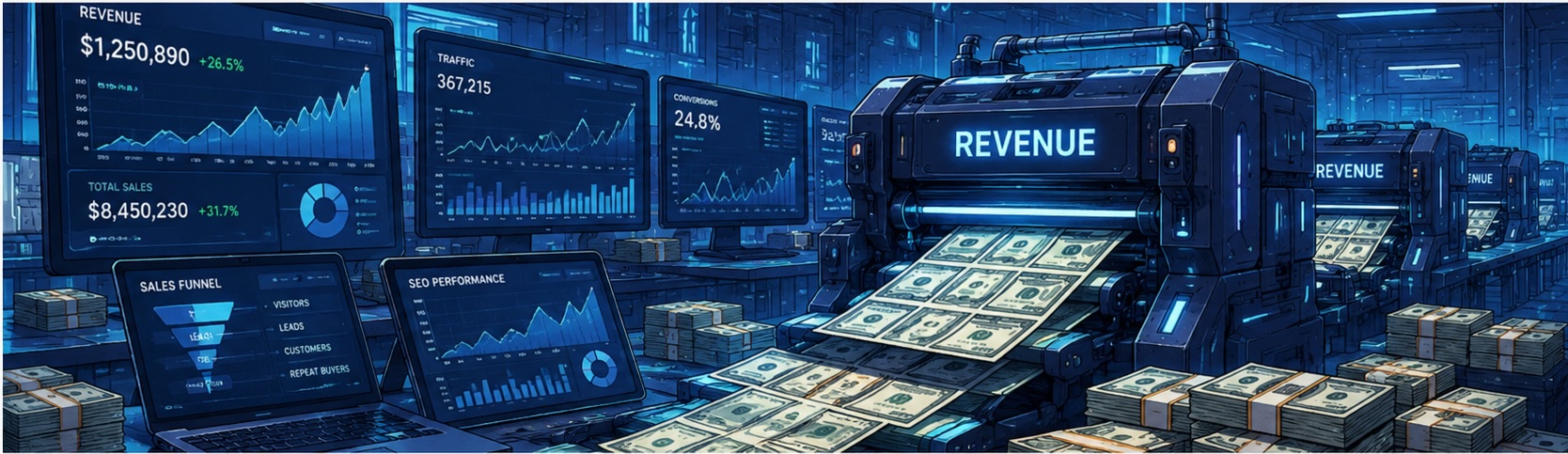 SEO and AI marketing dashboard